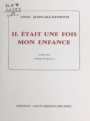 cover image of Il était une fois mon enfance